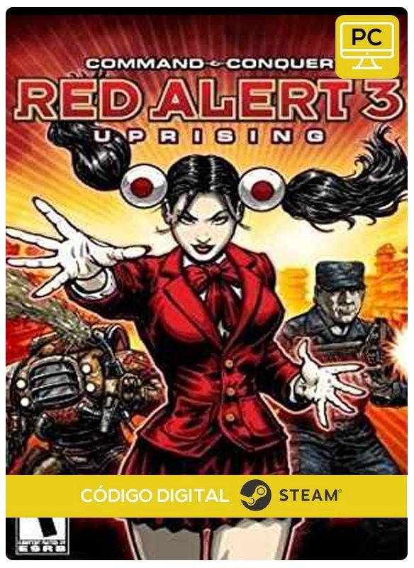 Command & Conquer Red Alert 3  Uprising   Steam Código de Resgate digital