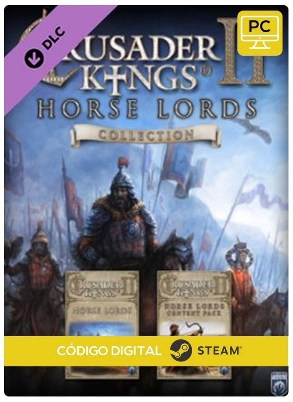 Crusader Kings II - Horse Lords DLC PC cd-key Steam Código de Resgate digital