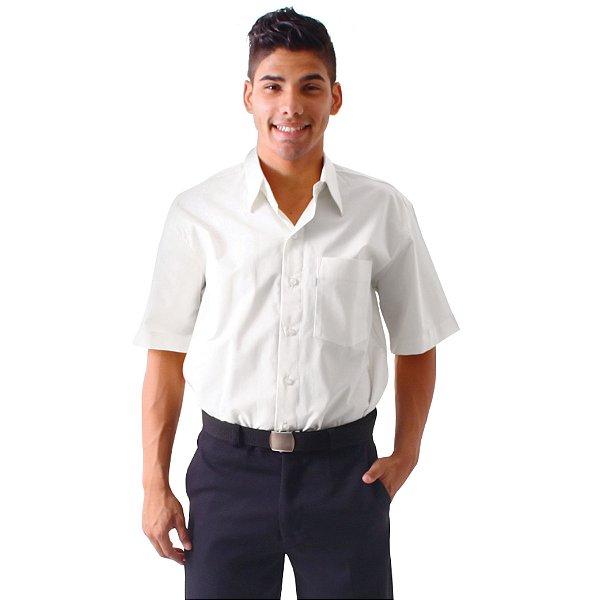 CAMISA SOCIAL MASCULINA MANGA CURTA UNISTILL