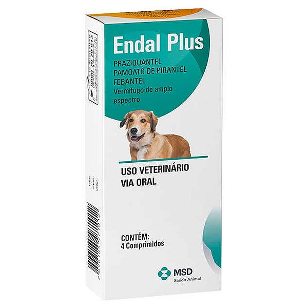 MSD Endal Plus com 4 Comprimidos