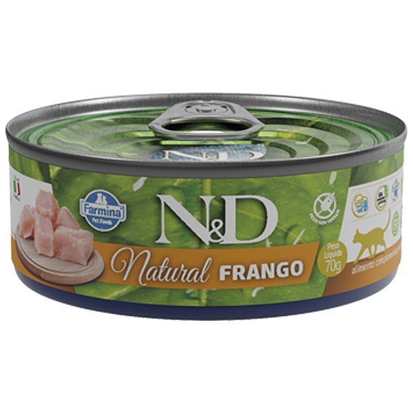 Alimento Úmido para Gatos N&D Natural Frango 70g