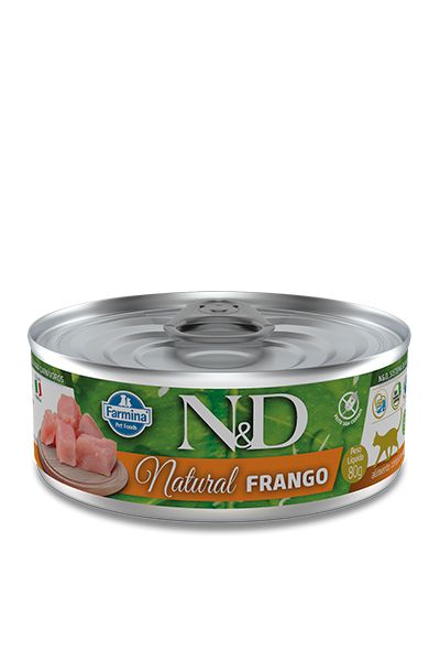 Alimento Úmido para Gatos N&D Natural Frango 80g