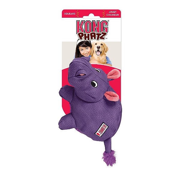 Brinquedo para Cães Kong Phatz Hippo Medium