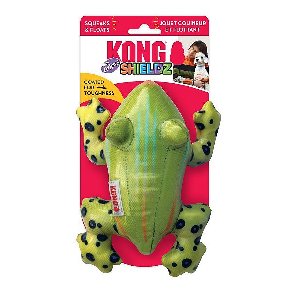 Brinquedo para Cães Kong Shieldz Tropics Frog Medium (RST21)