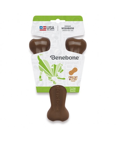 Brinquedo para Cães Benebone Wishbone Amendoim