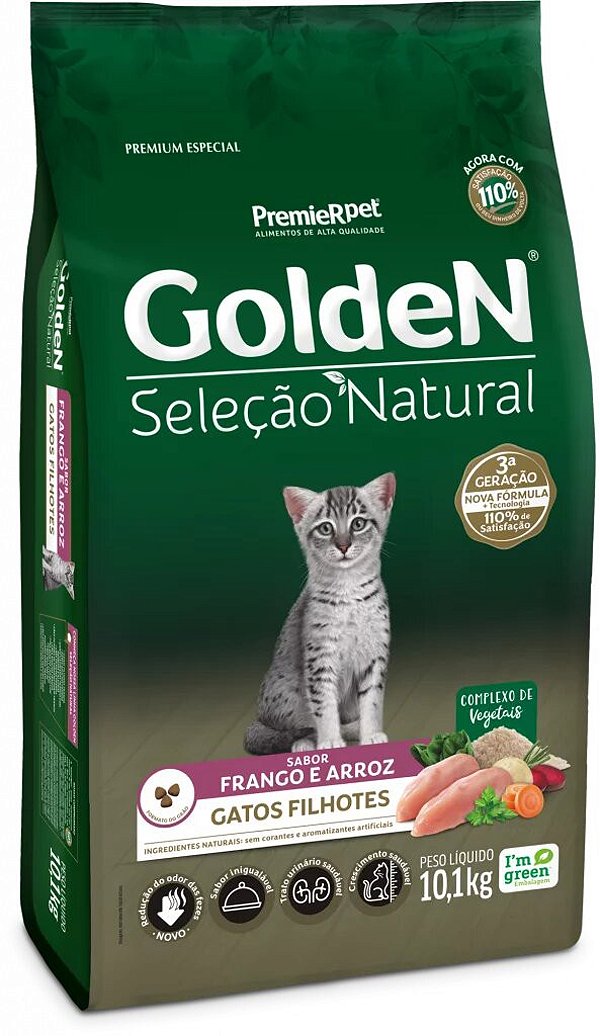 Ração para Gatos Golden Gatos Seleção Natural Filhotes sabor Frango