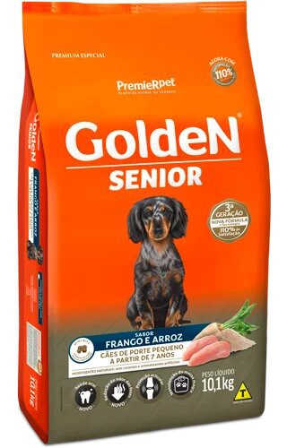 Ração para Cães Golden Senior Mini Bits sabor Frango