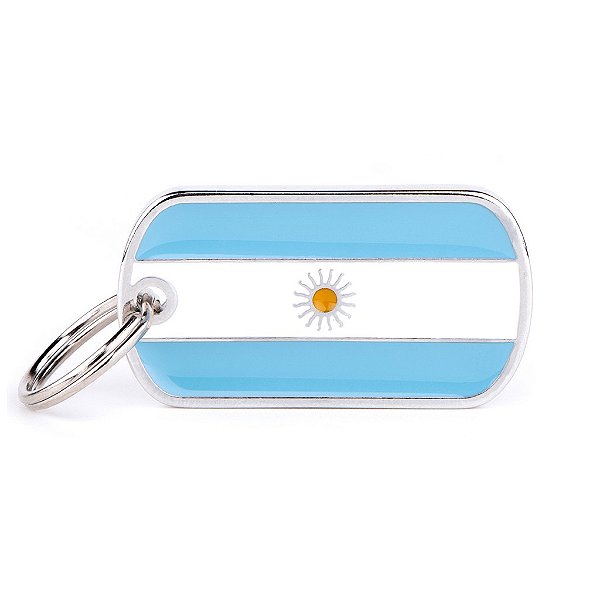My Family Plaquinha de Identificação Bandeira Argentina