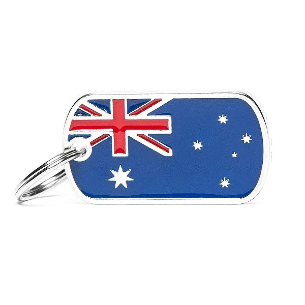My Family Plaquinha de Identificação Bandeira Austrália