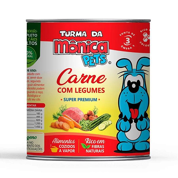 Ração Úmida para Cães Turma da Mônica Carne com Legumes 280g