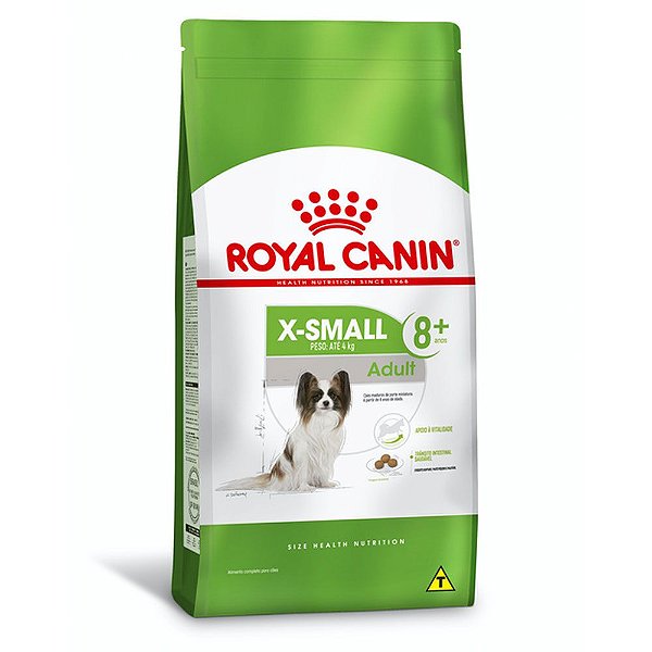 Ração Royal Canin X-Small Adulto 8+ para Cães Idosos de Porte Miniatura - Frango