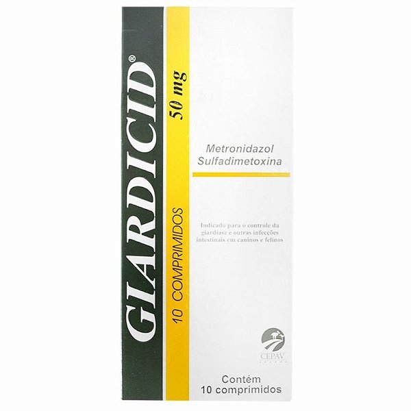 Giardcid 50mg com 10 Comprimidos