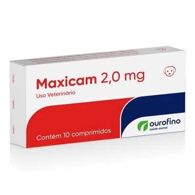 Anti-inflamatório para Cães e Gatos Maxicam 2,0mg - 10 Comprimidos