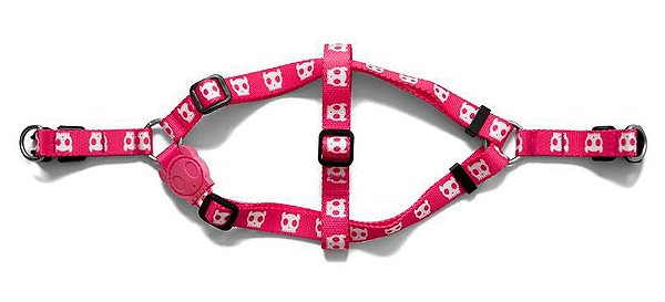 Zeedog Peitoral para Cachorros Pink Skull