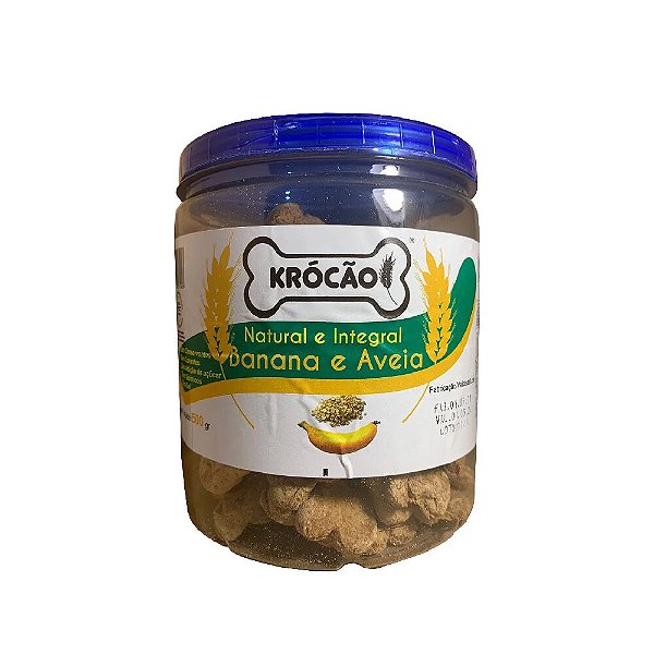 Biscoito Krocão Integral sabor Banana e Aveia