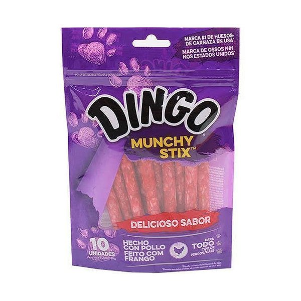 Osso para Cães Dingo Munchy Stix com 10 Unidades