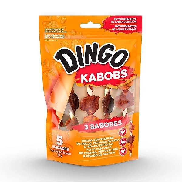 Osso para Cães Dingo Tripo Flavor Kabob