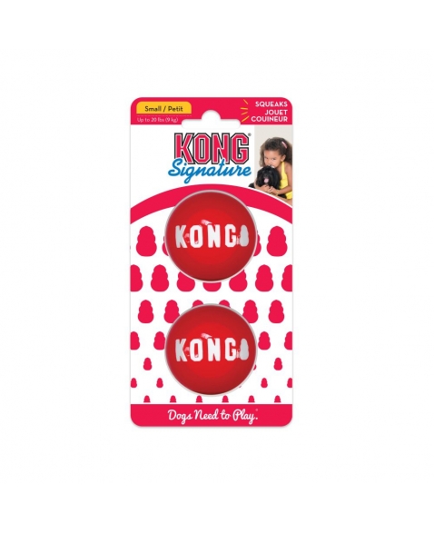 Brinquedo para Cães Kong Signature Balls Small 2 unidades (SKB3)