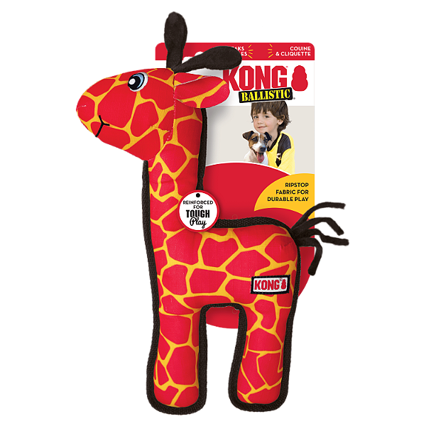 Brinquedo para Cães Kong Ballistic Giraffe Medium/Large (LGF12)