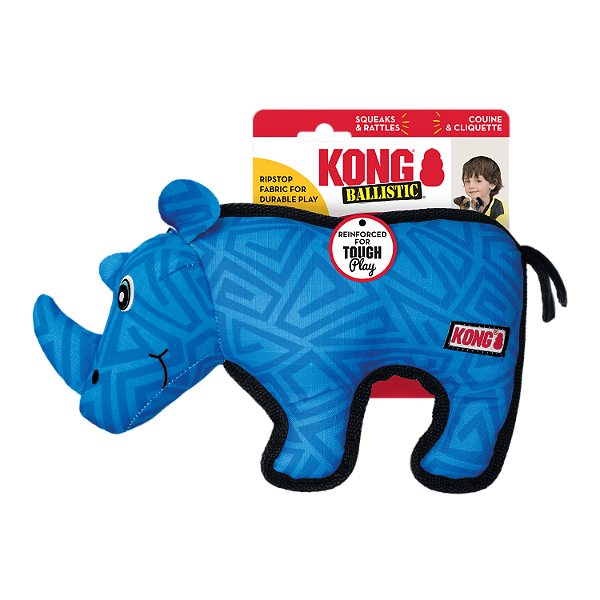 Brinquedo para Cães Kong Ballistic Rhino Medium/Large (LRH11)