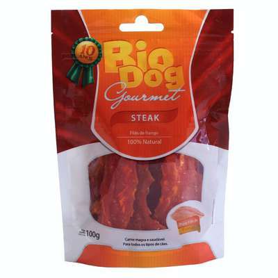 BioDog Gourmet Steak sabor Frango 100g