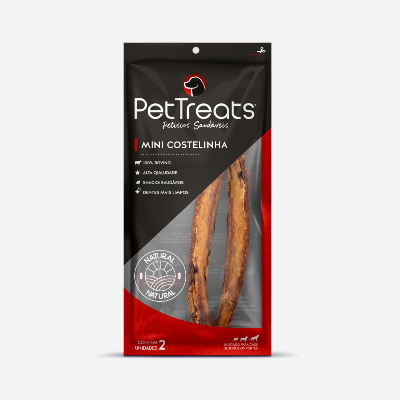Petisco para Cães Pet Treats Mini Costelinha 2 unidades