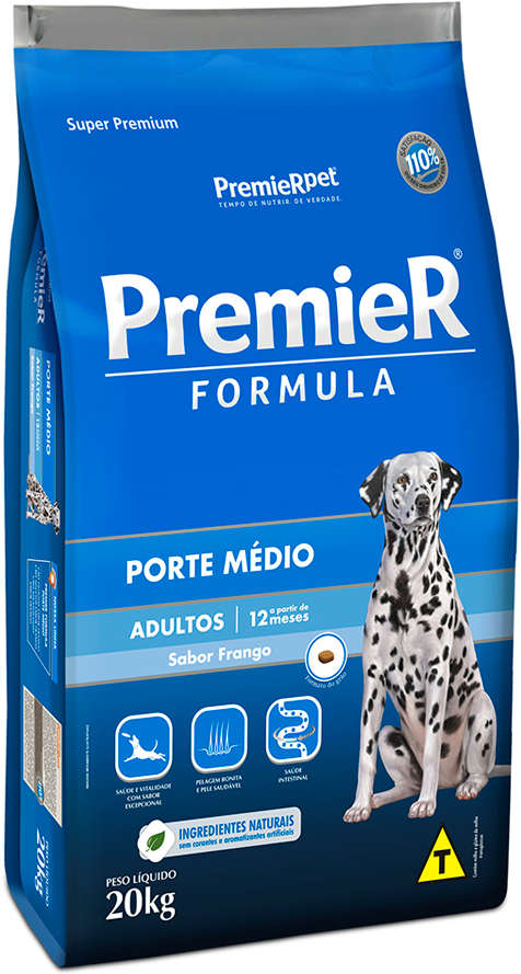 Ração para Cães Premier Fórmula Adulto Porte Médio Frango 15kg