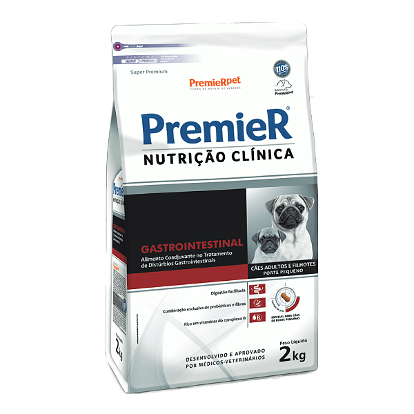 Ração para Cães Premier Nutrição Clínica Gastrointestinal Cães Porte Pequeno 2kg