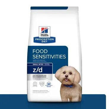 Ração Úmida para Cães Hill´s Prescription Diet Z/D Alergia Alimentar e da Pele Pedaços Pequenos 3,17kg