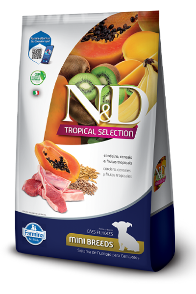 Ração para Cães N&D Tropical Cães Adultos Mini Cordeiro 2,5kg