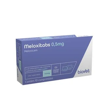Anti-Inflamatório para Cães e Gatos Meloxitabs 0,5mg - 10 comprimidos
