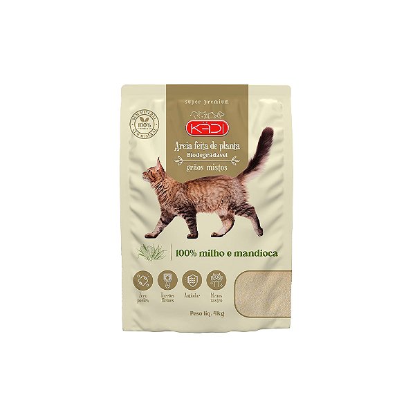 Areia Kadi Granulado Grãos Mistos 4kg