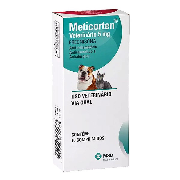 MSD Meticorten 5 mg com 10 Comprimidos