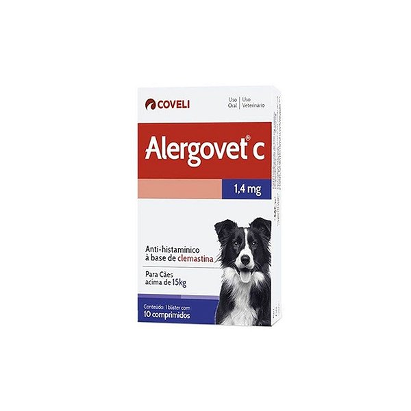 Alergovet C 1,4mg - 10 Comprimidos