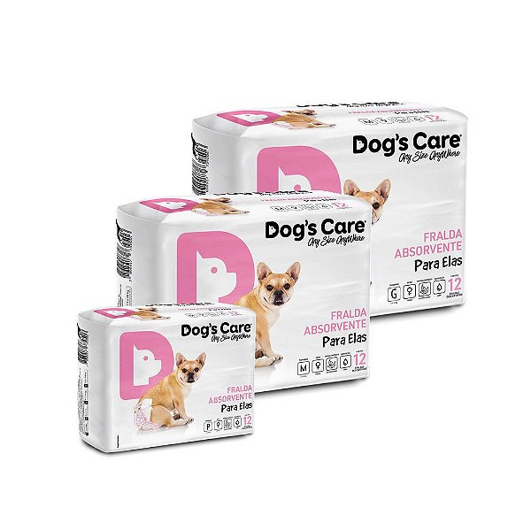 Dogs Care Fralda Absorvente para Cães Fêmeas