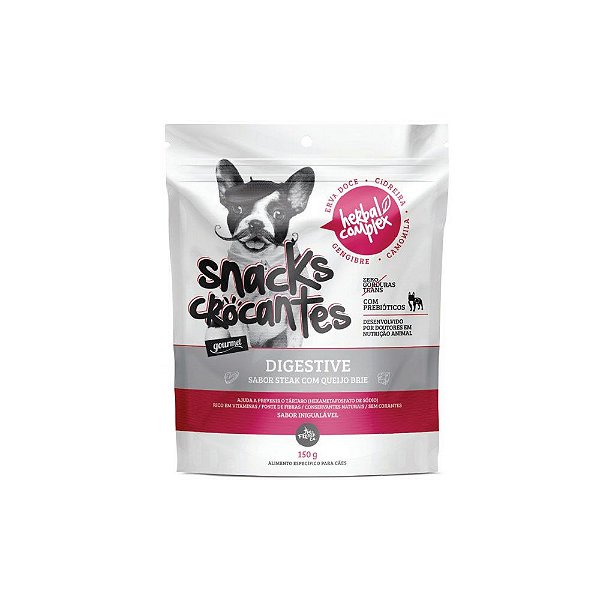 Oh Lá Lá Pet Snacks Crocantes Herbal Complex Digestive 150 g