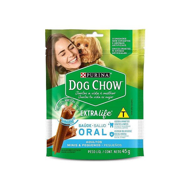 Dog Chow Saúde Oral para Cães de Raças Pequenas 45g