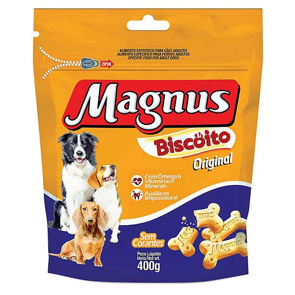 Magnus Biscoito para Cães Adultos sabor Original 400g