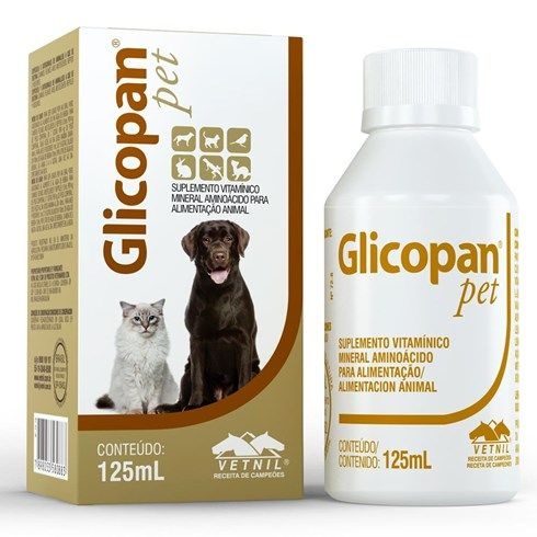 Suplemento Vitamínico Vetnil Glicopan Pet em Gotas 125ml