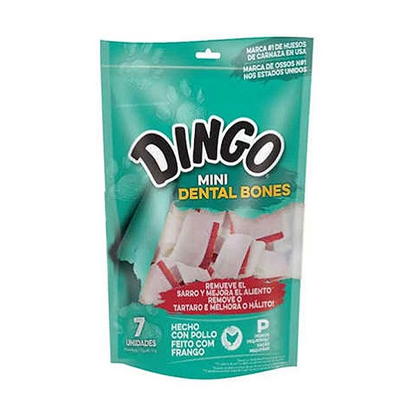 Osso para Cães Dingo Dental Bone Small com 7 Unidades