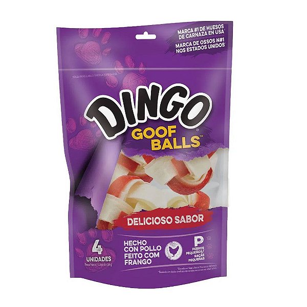 Osso para Cães Dingo Goof Balls com 4 Unidades