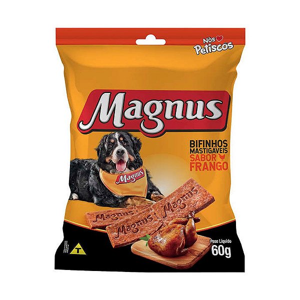Magnus Bifinho Mastigável para Cães Adultos sabor Frango 60g