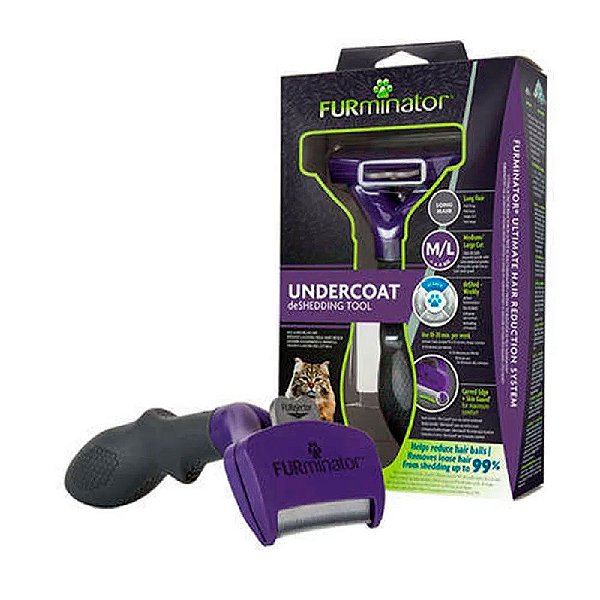 Furminator para Gatos de Pêlos Longos Tam. Medium/Small