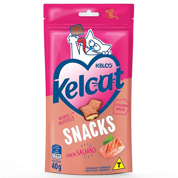 Kelcat Snacks para Gatos sabor Salmão 40g