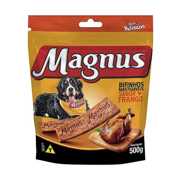 Magnus Bifinho Mastigável para Cães Adultos sabor Frango 500g