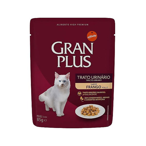 Gran Plus Sachê para Gatos Trato Urinário sabor Frango 85g