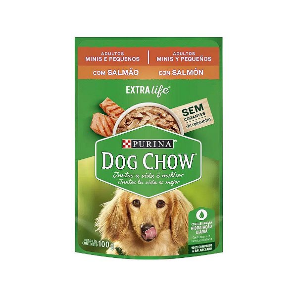 Dog Chow Sachê para Cães Pequenos sabor Salmão 100g