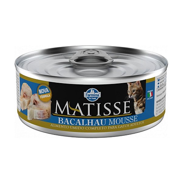 Matisse Mousse para Gatos Adultos sabor Bacalhau 85g