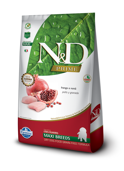 Ração para Cães N&D Prime Cães Filhotes Maxi Frango 10,1kg