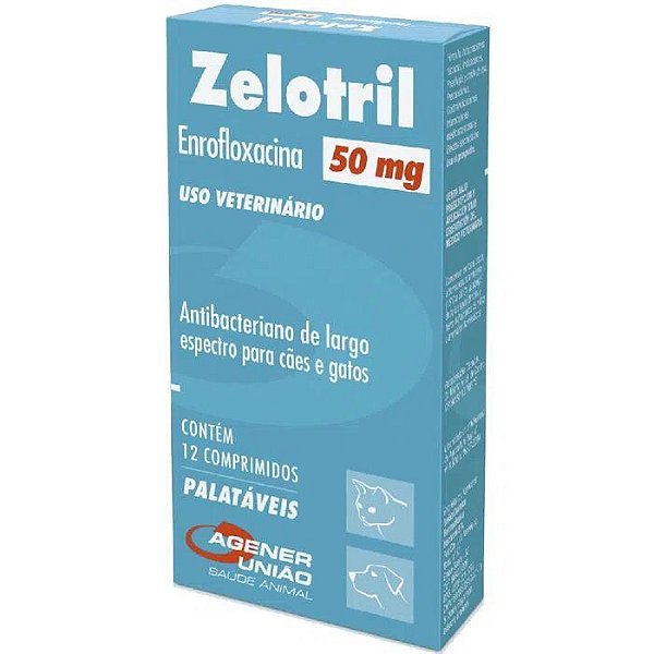 Antibiótico Zelotril 50mg - 12 comprimidos